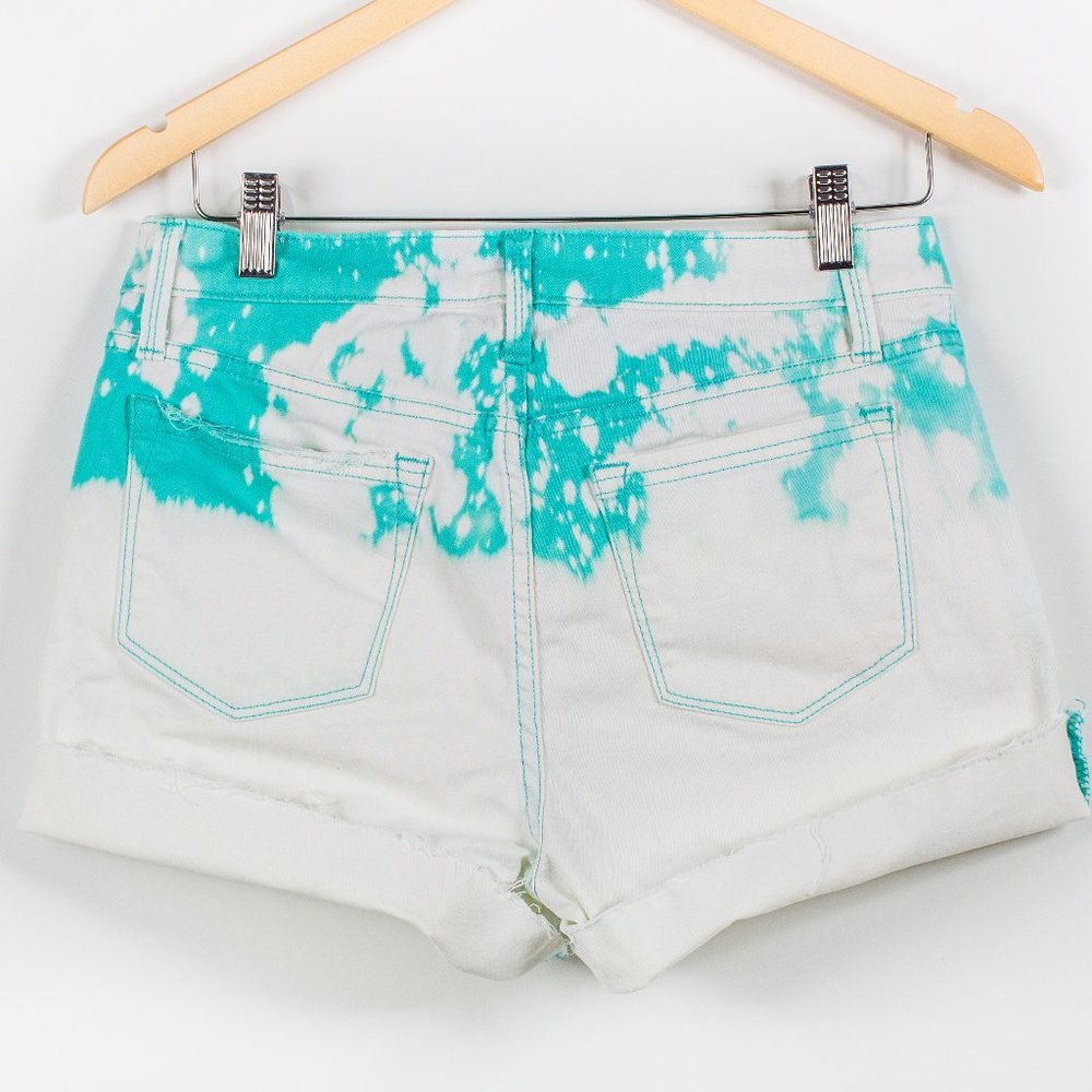 Riders Mid Rise Distressed Bleached Shorts Size 8M